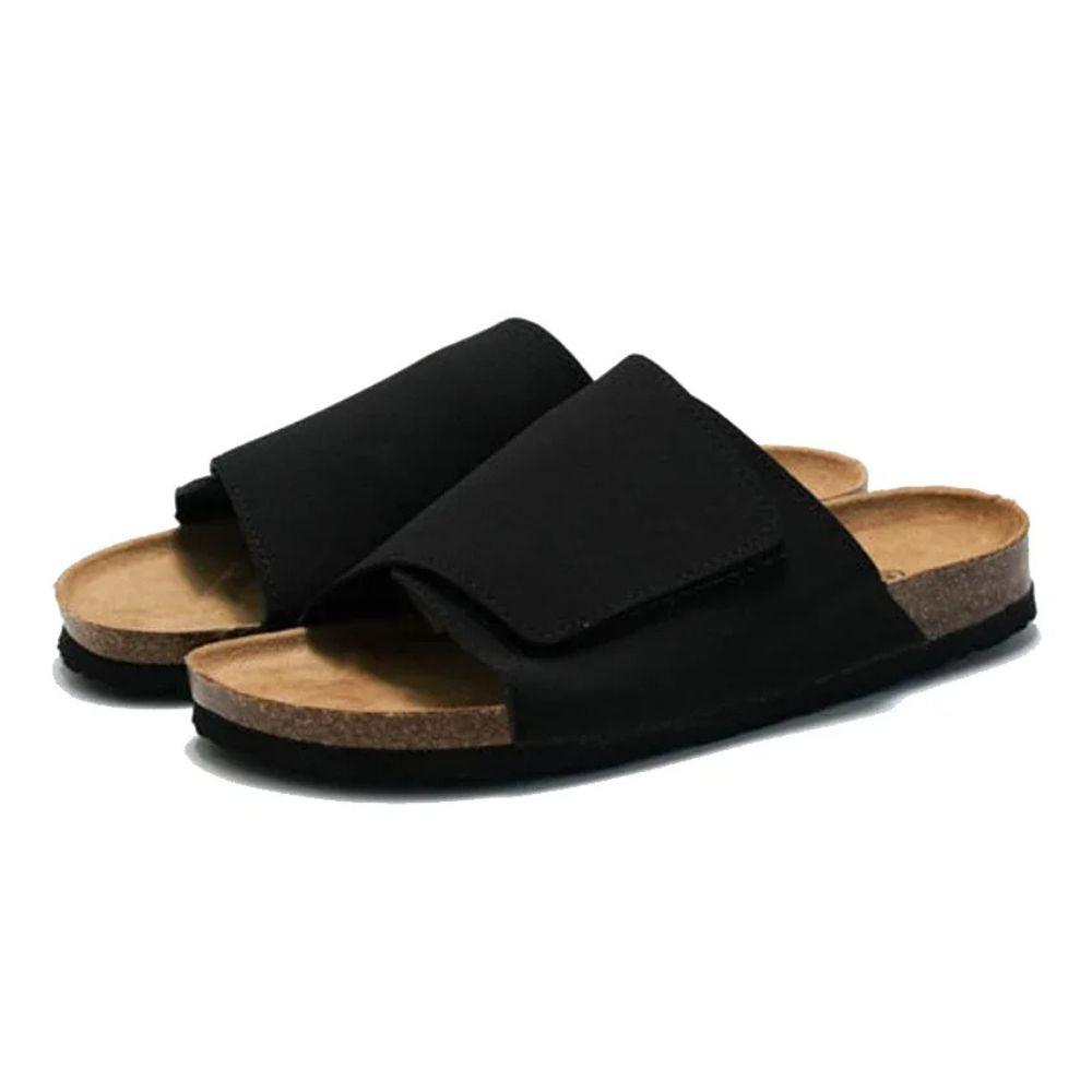 Sandália Slide Masculina de Couro Bali