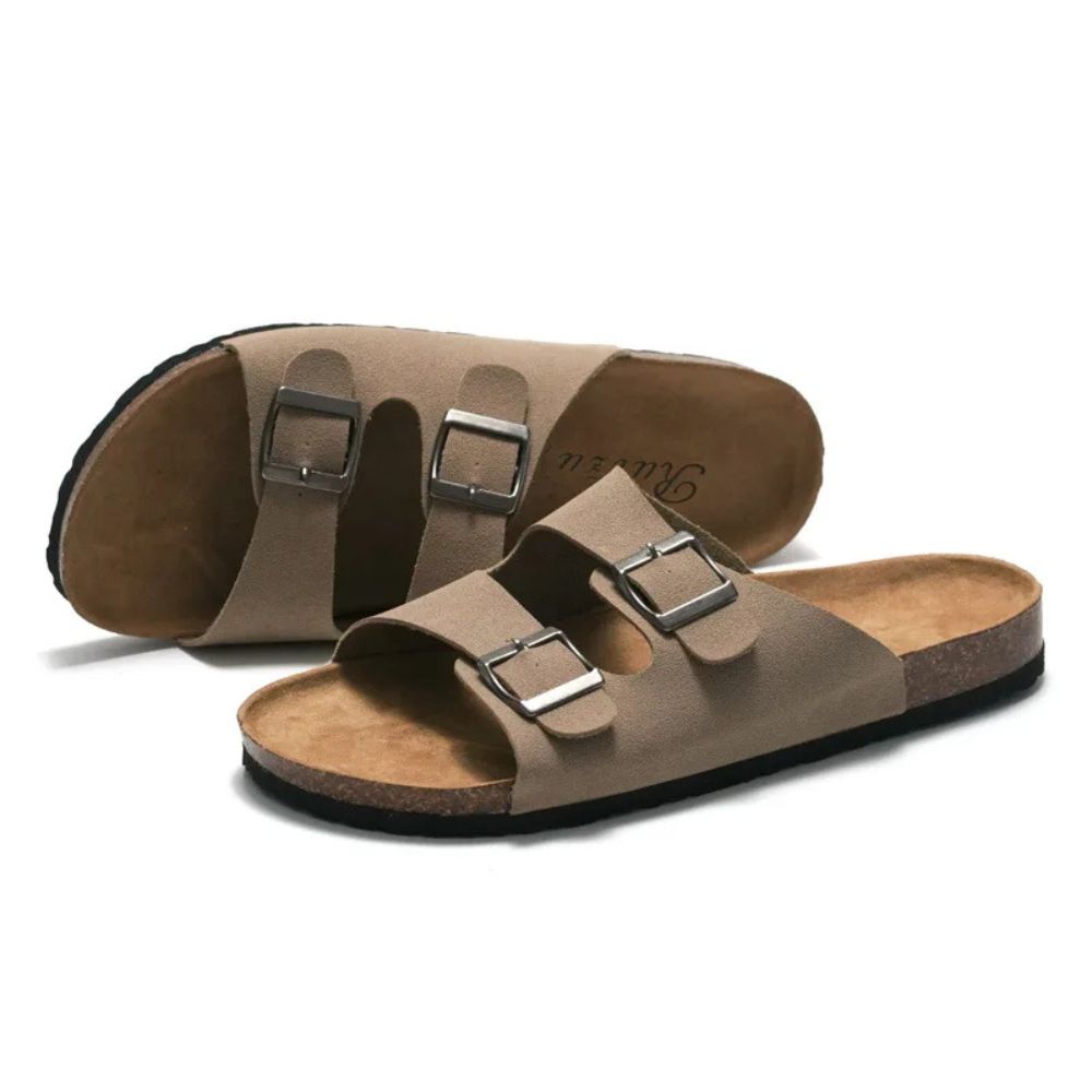 Sandália Birken Masculina de Couro Arizona