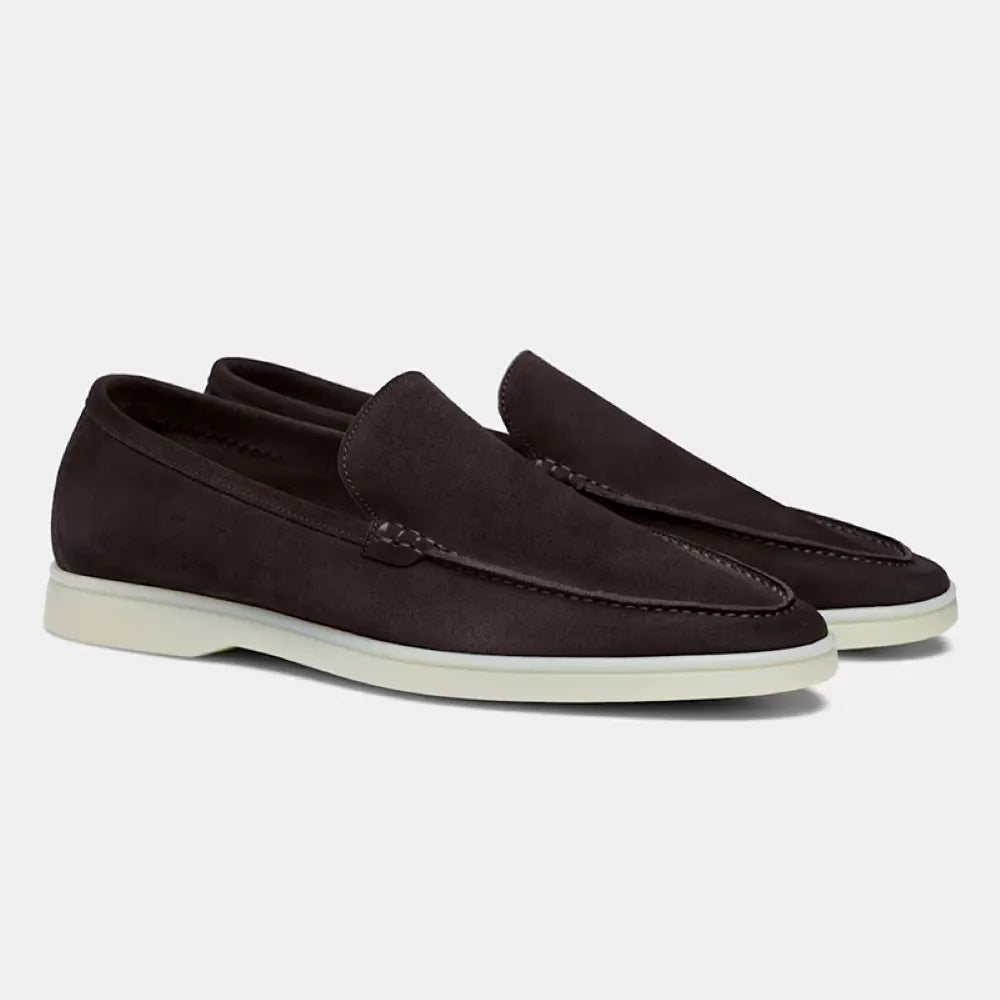 Mocassim Masculino Suede Brown Modelo Loafer