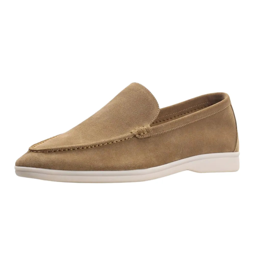 Mocassim Masculino Suede Brown Modelo Loafer