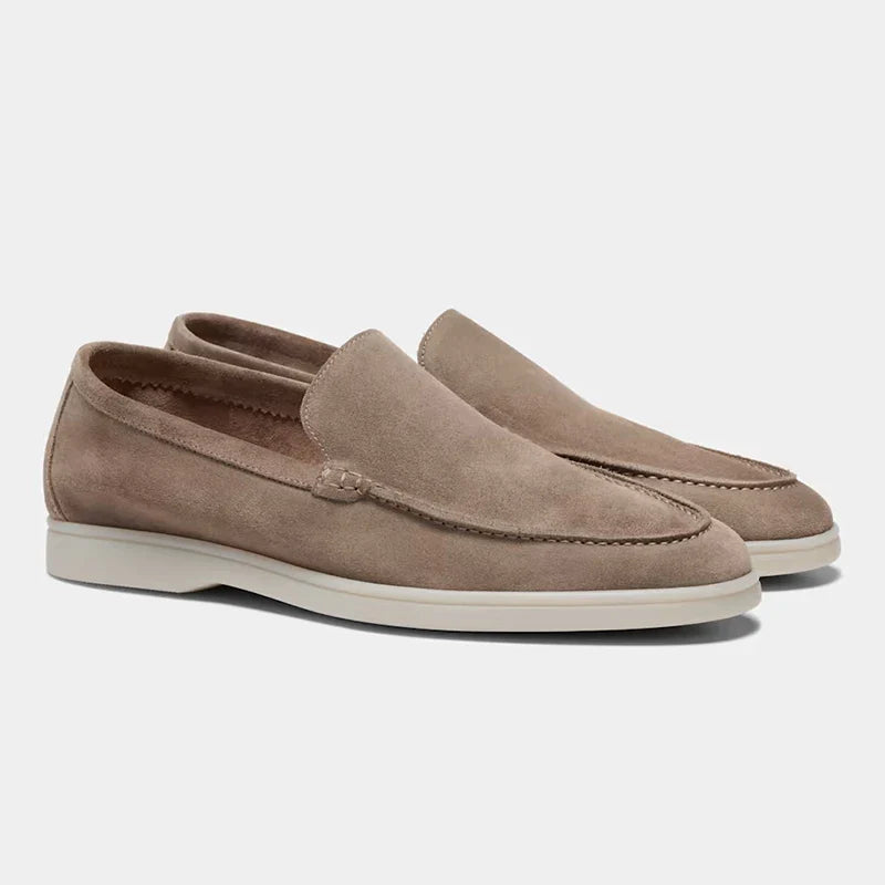 Mocassim Masculino Suede Brown Modelo Loafer