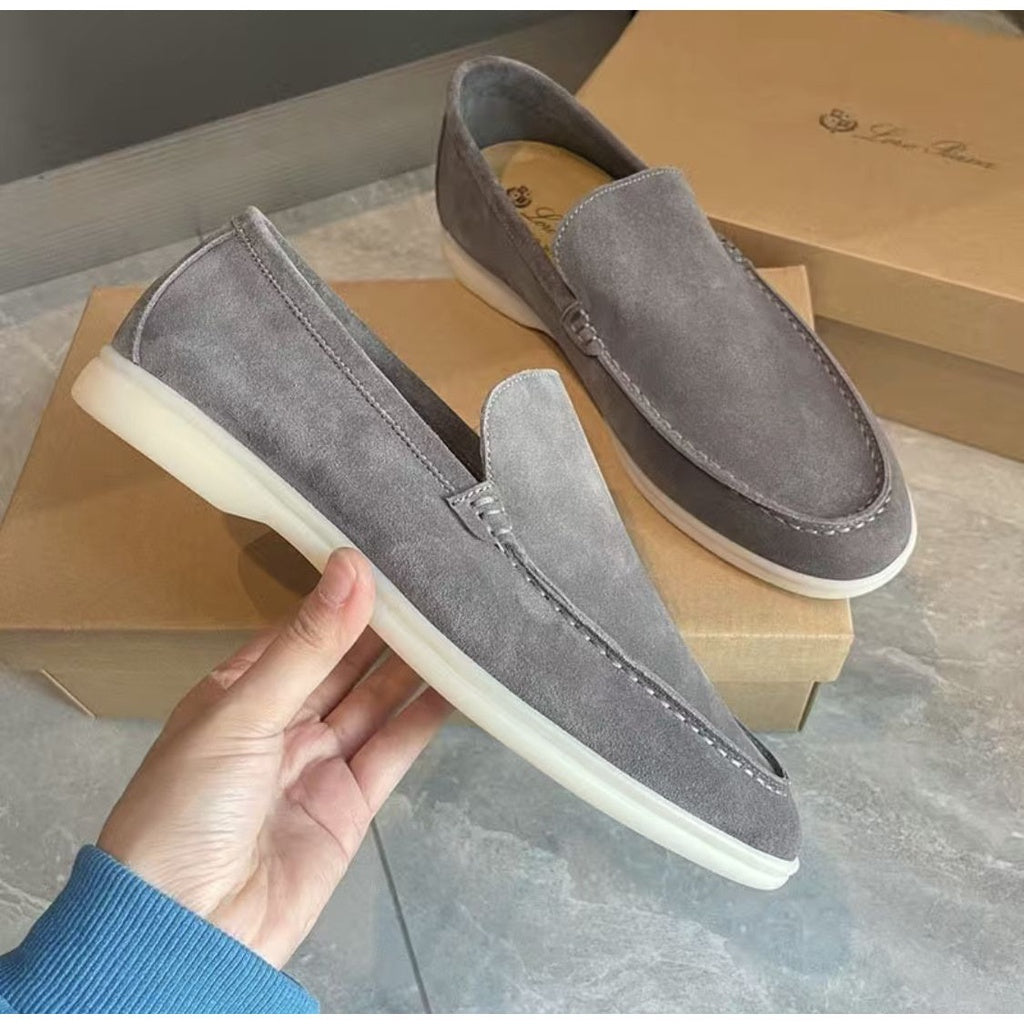 Mocassim Suede Loafer Loro Piana